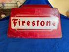Original Vintage Firestone Tire Advertising Display Rack Stand sign Gas Service