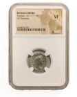 Hadrian Silver Denarius  ad 117-138  - Ngc Grade Vf - Roman Coin