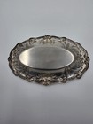 Pre-own Vintage English Silver Mfg   Silver Plated Serving Floral Design 