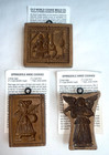 3 Springerle Old World Cookie Molds Switzerland Nativity  Angel   Santa   Cards