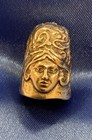 Sterling Silver Medusa Head Face Themed Thimble