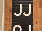 Vintage Nyc Subway Train Cloth Roll Sign Antique Jj Qj Rr Railroad Advertising