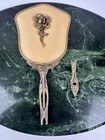 Lot Of  3 Vintage Hand Mirrors     Ornate Vanity Decor     Hollywood Regency Style