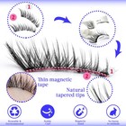 Magnetic Eyelashes Handmade Fluffy Faux Mink Lashes Reusable False Eyelashes Cw