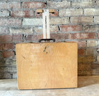 Vtg Handmade Portable Artist s Painter s Wood Briefcase Case W easel