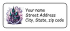 30 Halloween Personalized Return Address Labels Stickers Tags Haunted House
