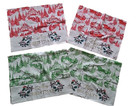 Vtg Set 4 Linen Kitchen Tea Towels Embroidered Christmas Holiday 80 s Decor