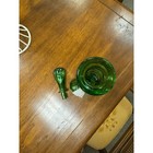 Vintage Empoli Emerald Green Genie Bottle Decanter W Stopper Italian Mcm 23 