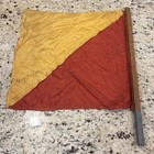 Wwii Vintage Cotton Us Navy Signal Flag Maritime O Oscar Nautical Man Overboard