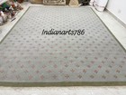 Hand Knotted Wool Rug 9x12 Boho Oriental Area Rug Dining Room