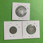 L  k Commemoratives Coins Lot 1915  3 Differents   10c 20c 40c Prettys Silver
