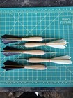 5 Vintage Wooden Tournament Darts Apex No  1 s With Box 