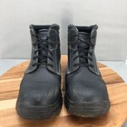 Skechers Burgin Tarlac Soft Toe Work Boots Mens 14 Black Leather Safety Lace Up