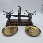 Antique French Roberval Balance Scale     Brass   Cast Iron  portee Max 1kg 