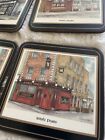 Vintage Pimpernel Irish Heritage Series Pubs Cork Drink Coasters Set 6 Dublin