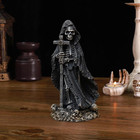 Halloween Skeleton Statue - Gothic Decor With Skull Resin Art Sculpture  Cross C