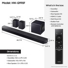 Samsung Q990f 11 1 4ch Soundbar Sub   Rear Wireless Dolby Atmos