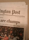 Washington Nationals World Series Champions - Washington Post Newspaper 10 31 19