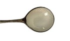 Frigast Sterling Guilloche Spoon Denmark  White Enamel 4    - Vintage Rare