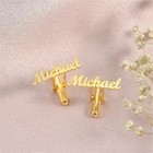 Custom Name Logo Cufflinks For Men Wedding Shirt Button Jewelry Gift Trendy