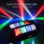 8led Rgbw Spider Beam Moving Head Stage Lighting Dmx Dj Party Disco Lights 180w