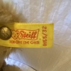 Steiff Teddy Bear Plush Vintage 1976 0165 32 Yellow Ear Tag Button