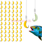 60pcs Fish Bait Maggot Soft Fishing Lure Silicone Worms Winter Bass Fake Fishy