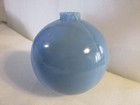 Vintage Robin s Egg Blue Glass Lightning Rod Ball 5  Tall 4 5  Diameter 1  Hole