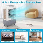 13 2 Gal Portable Evaporative Air Cooler And Swamp Cooler 4100cfm 3-in-1 Fan