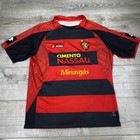 Sport Club Do Recife Jersey Mens Large Red Black Brazil Soccer Shirt Lotto 10
