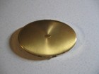 Vintage Elgin American Beauty Gold Tone Victorian Ladies Oval Powder Compact
