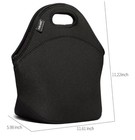 Neoprene Lunch Bag  Small Insulated Tote Bag With Zipper Reusable Washable