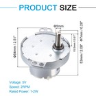 Slow Speed Motor Js-50t D-shaft Gear Electric Motor  5v Dc 2rpm Motor