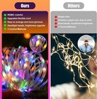 100 Led Fairy String Lights 33ft Christmas Rope Light Usb Remote Bedroom Smart