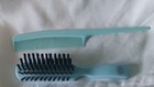 Vintage Goody 6   Hair Brush   Comb Nylon Bristles Blue 5 Rows Made In Usa Retro
