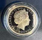 2012 Great Britain Britannia 1 Oz Silver Proof - 2   Bu Coin In Hard Capsule