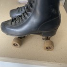Vintage Chicago 76 Roller Skates -black Leather Boot-size 7 Free Shipping