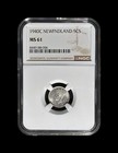 Canada  1940  5 Cents  Silver  C - Ngc Ms61 - Kgvi  Newfoundland  Key Date