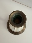 Vintage Brass   Mother Of Pearl Inlay Candlestick Holder - Mid Century Boho