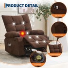 Power Lift Recliner Chair For Elderly With Massage   Heat  swivel Rocker Lounge