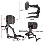 Adjustable Multi-purpose Backrest Sissy Bar For Kawasaki Vulcan Vn900 2006-2025