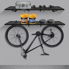 Wall Mounted 2  Garage Wall Shelves Carbon Steel 24 72inch Wall Tool Rack