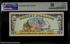1998  10 Disney Dollar - View Of Disneyland Pmg 66 Epq   Dis55