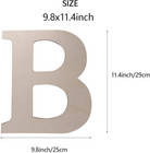 Wooden Greek Letters  Unfinished 11 Inch Alphabet For Diy Crafts  Wood Letters W