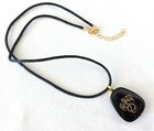 Orgone Pendant Necklace Golden Dragon Black Tourmaline   Shungite Emf Protection