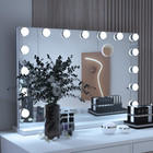23  Large Hollywood Vanity Mirror 15 Led Makeup Lights Table Top Wall Mount Usb