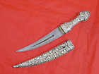 Jewelry Quality Antique Islamic Harem Dagger Turkish Ottoman Silver Gold Sword