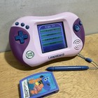 Leapfrog Leapster 2 Learning Handheld Game System Pink Purple Gaming Kids Tested