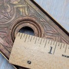 Vintage Brass Door Knob Backplate Keyhole Gold Victorian Salvage Hardware
