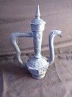 Antique Old Brass Copper Or Bronze Middle Eastern Art Metal Pitcher Ewer